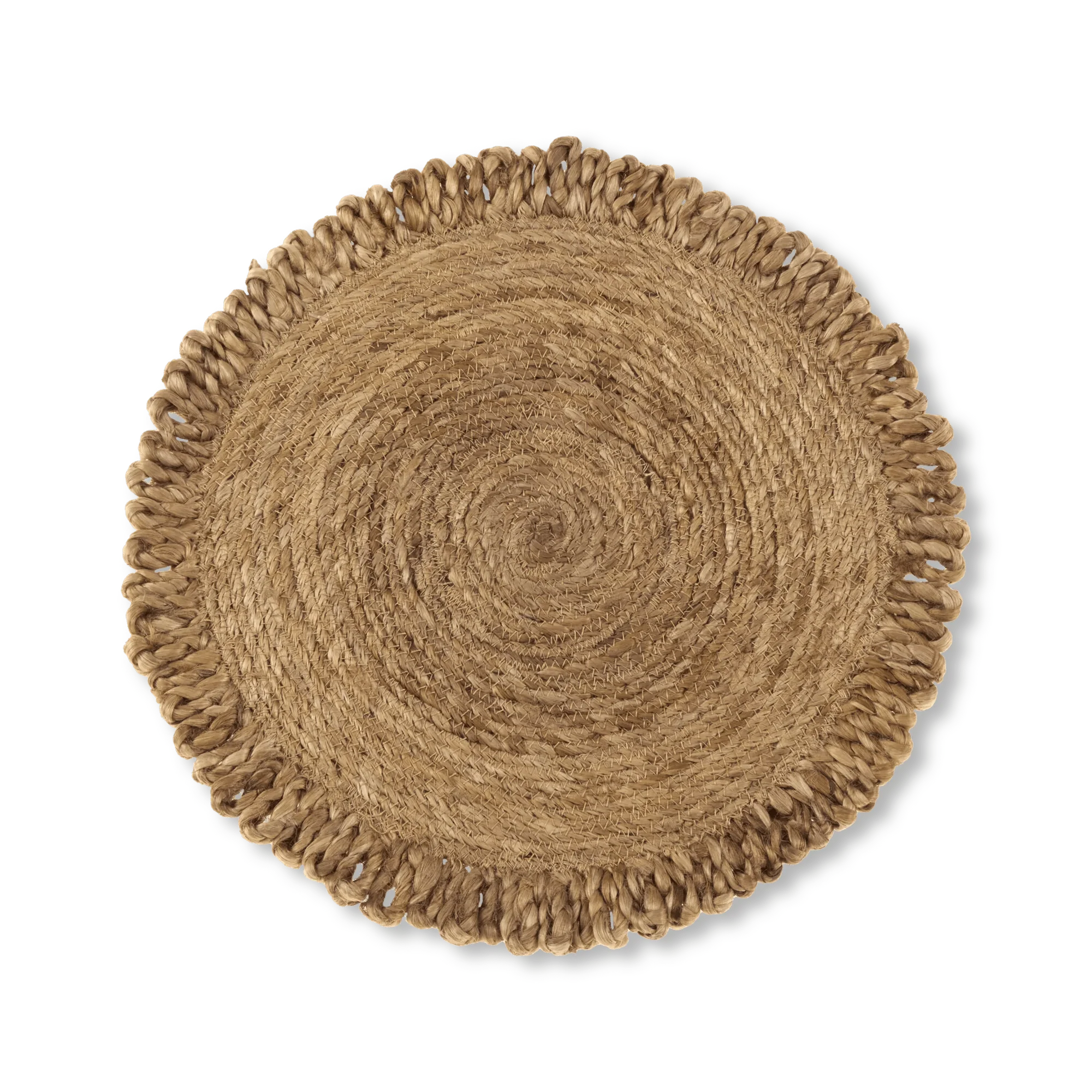 Round Natural Fiber Placemat