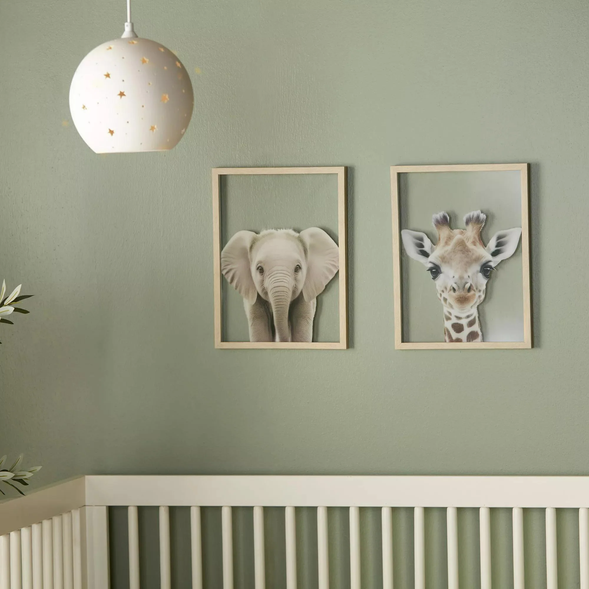 Set of 2 Animals Framed Canvases - Image 2