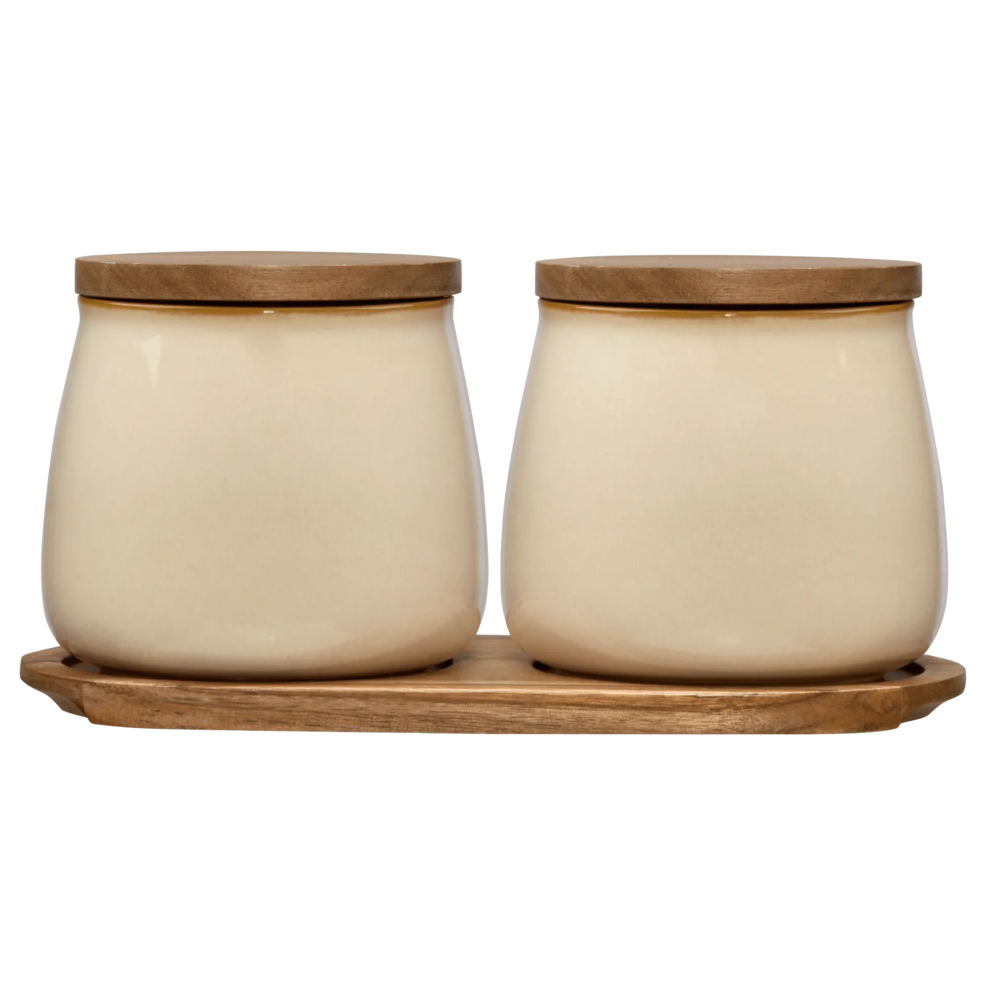 Set of 2 Ceramic Jar