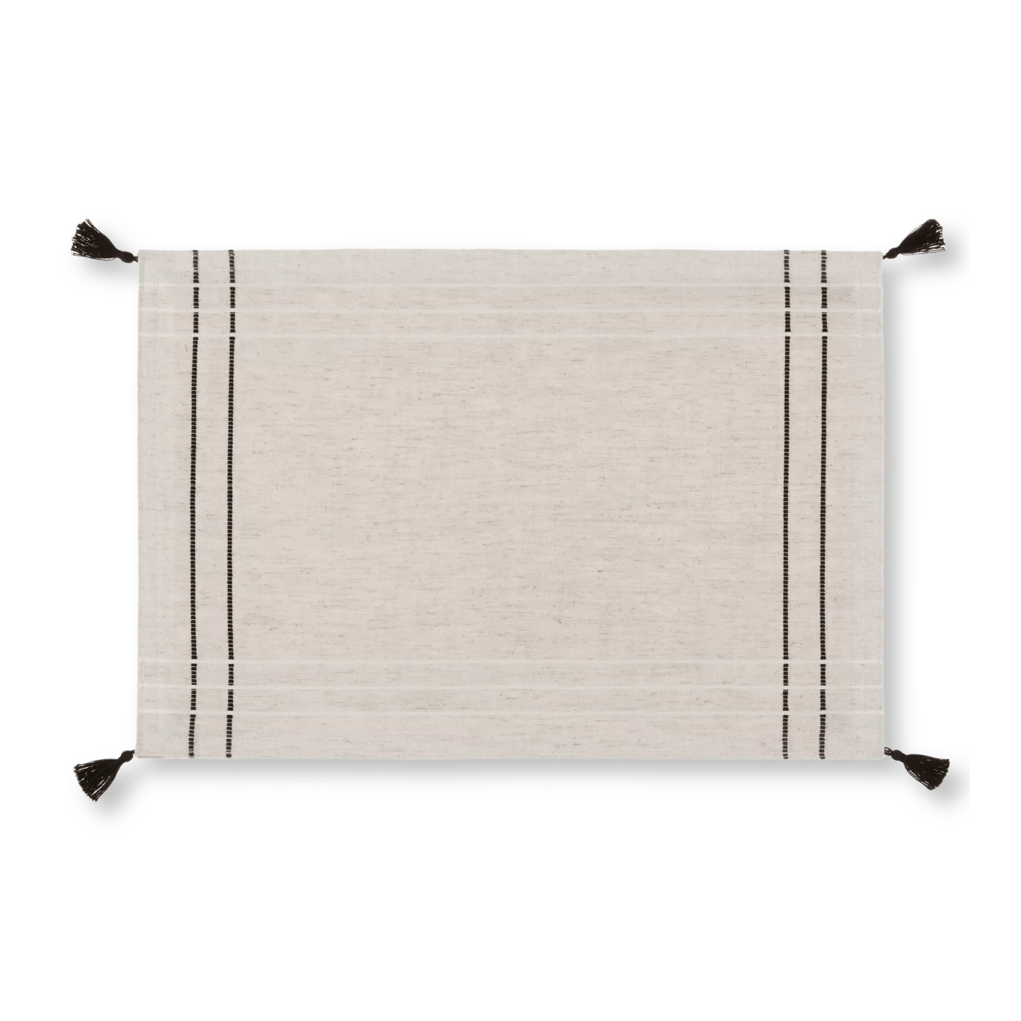 Set of 4 Fabric Placemats with Tassels - Image 6