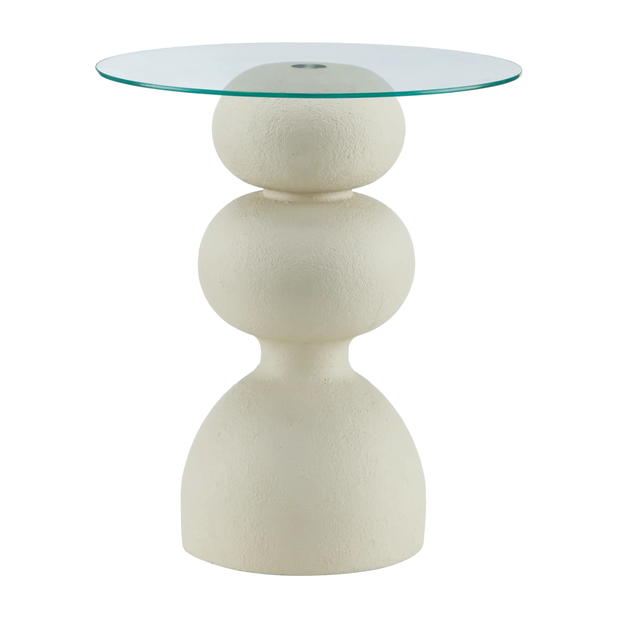 Side Table with Glass Top