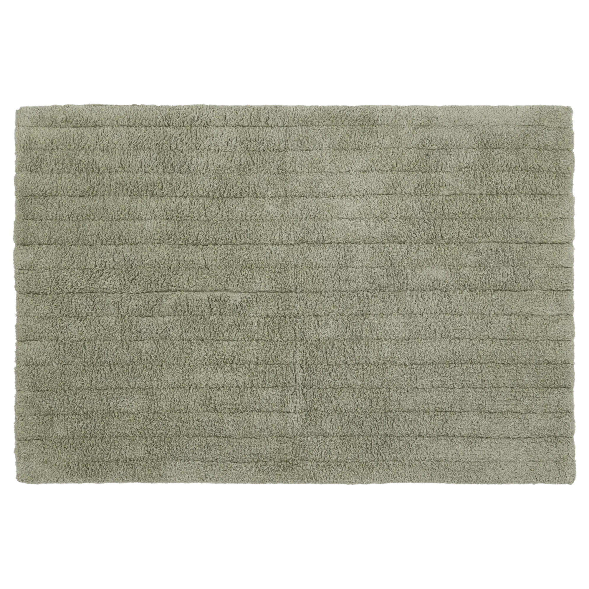 Soft and Absorbent Green Cotton Rug