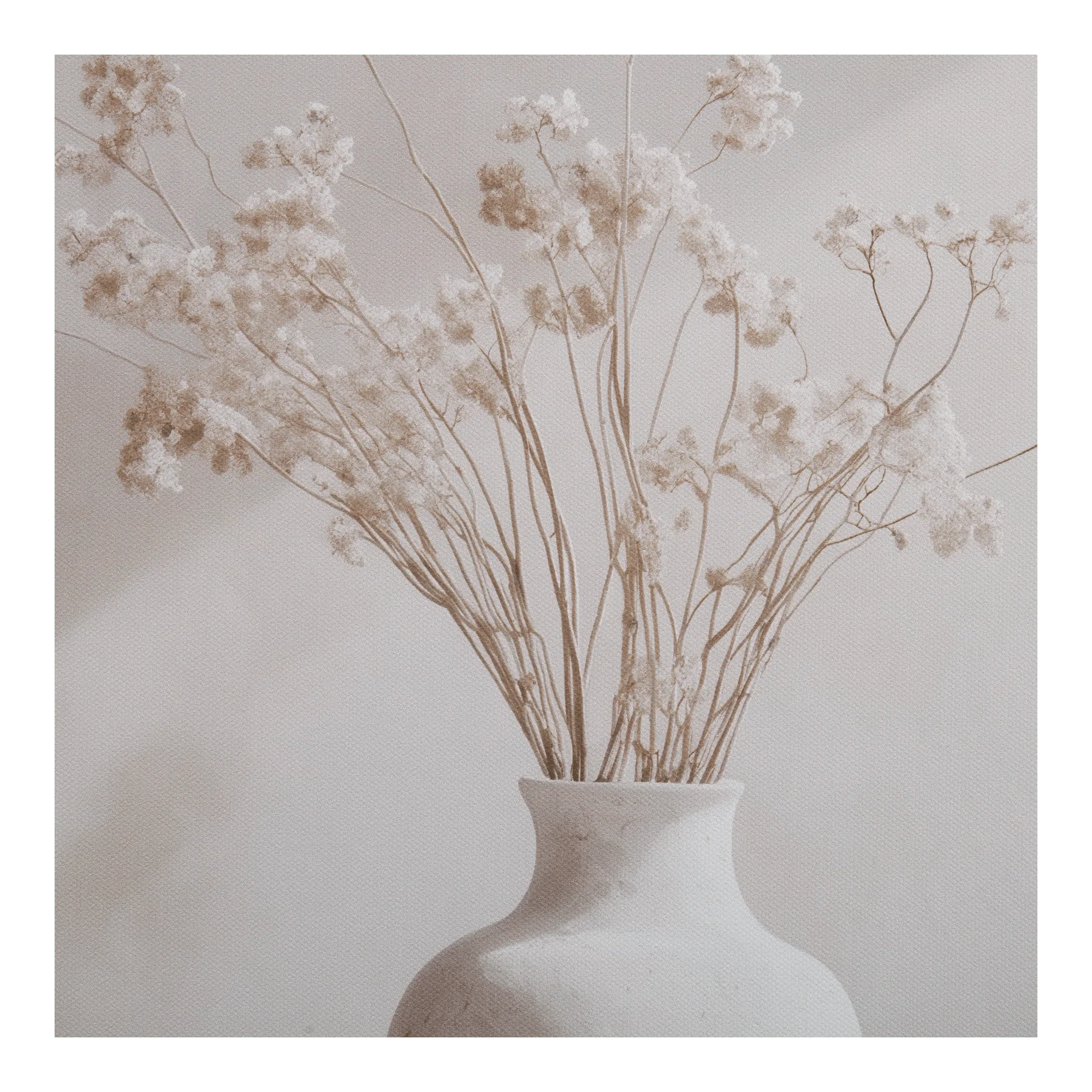 Stems in White Vase Framed Canvas - Image 3