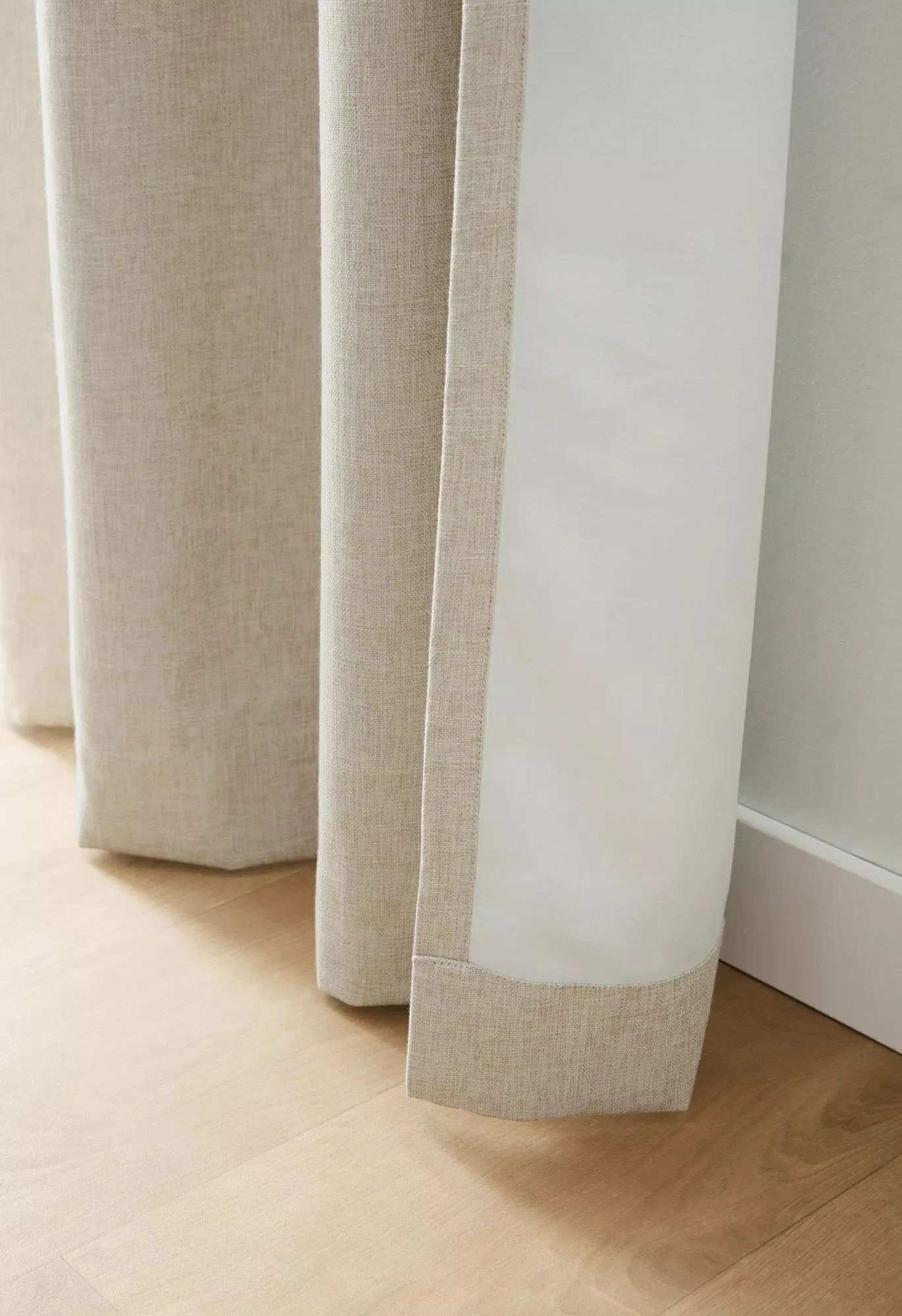 Beige Taha Rod Pocket Back Tab Blackout Curtain - Image 2
