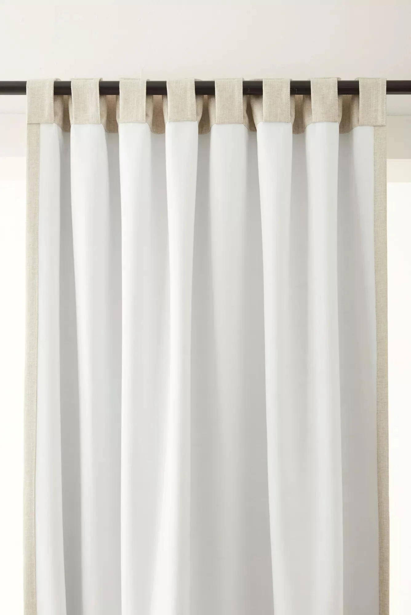 Beige Taha Rod Pocket Back Tab Blackout Curtain - Image 5