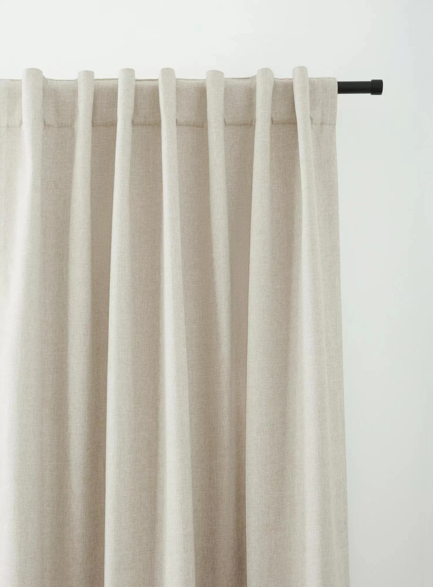 Beige Taha Rod Pocket Back Tab Blackout Curtain - Image 6