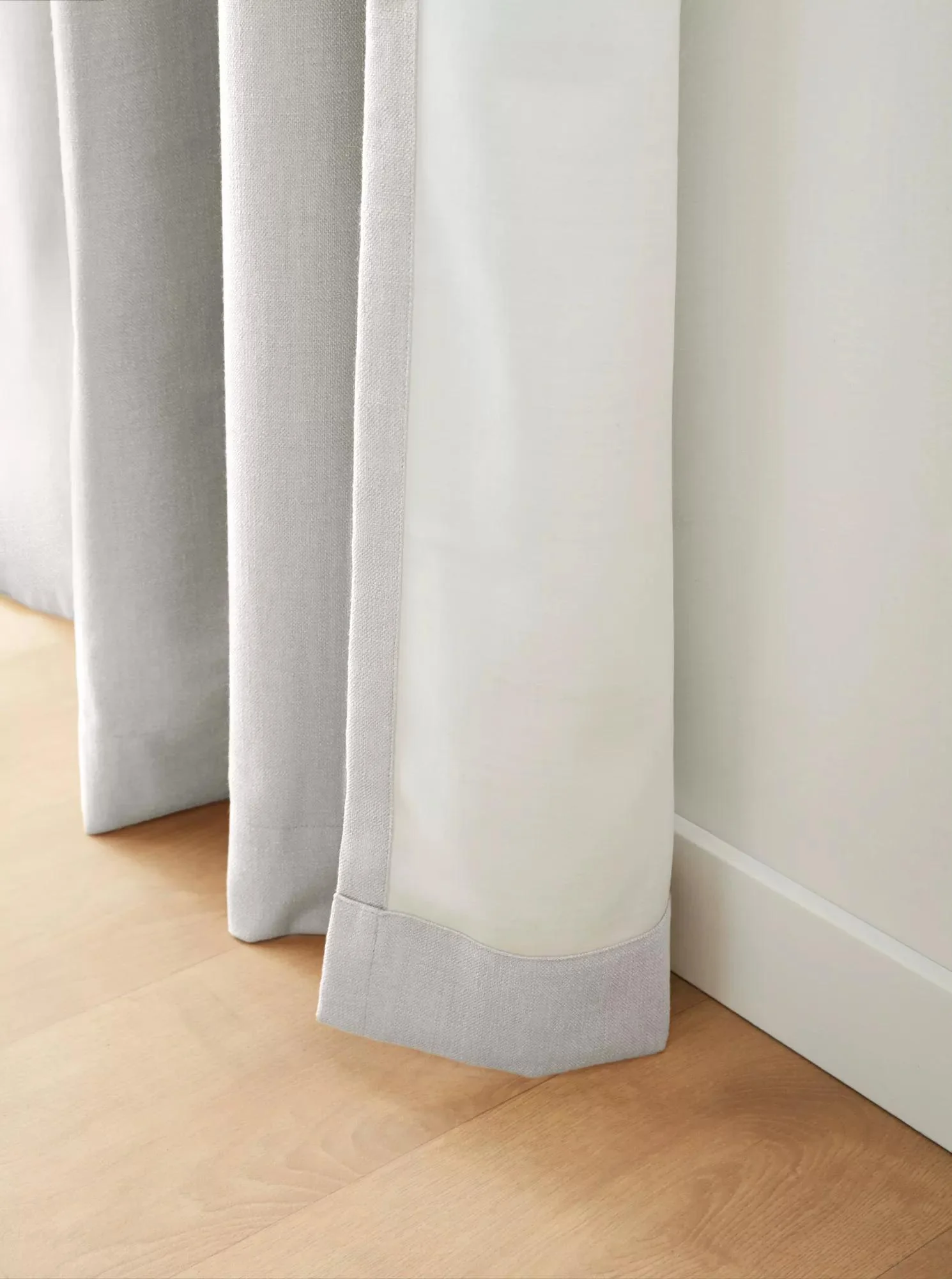 Off White Taha Rod Pocket Back Tab Blackout Curtain - Image 4