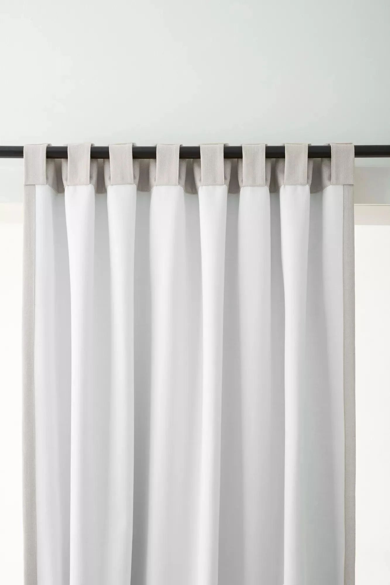 Off White Taha Rod Pocket Back Tab Blackout Curtain - Image 5