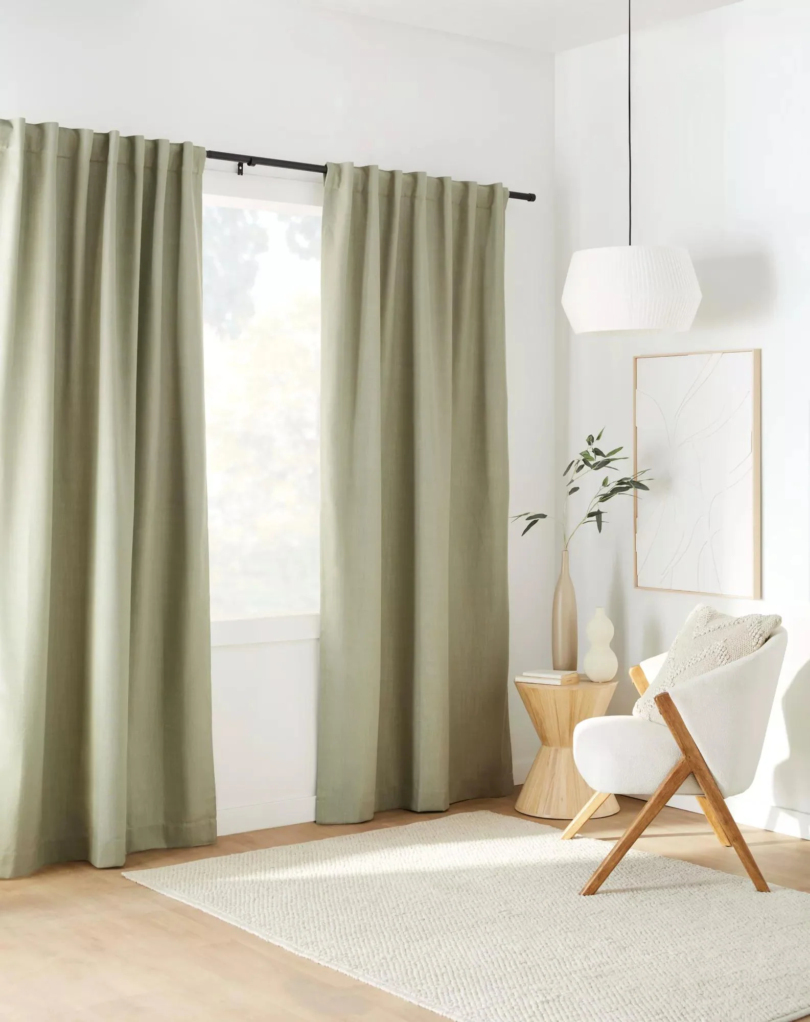 Sage Taha Rod Pocket Back Tab Blackout Curtain