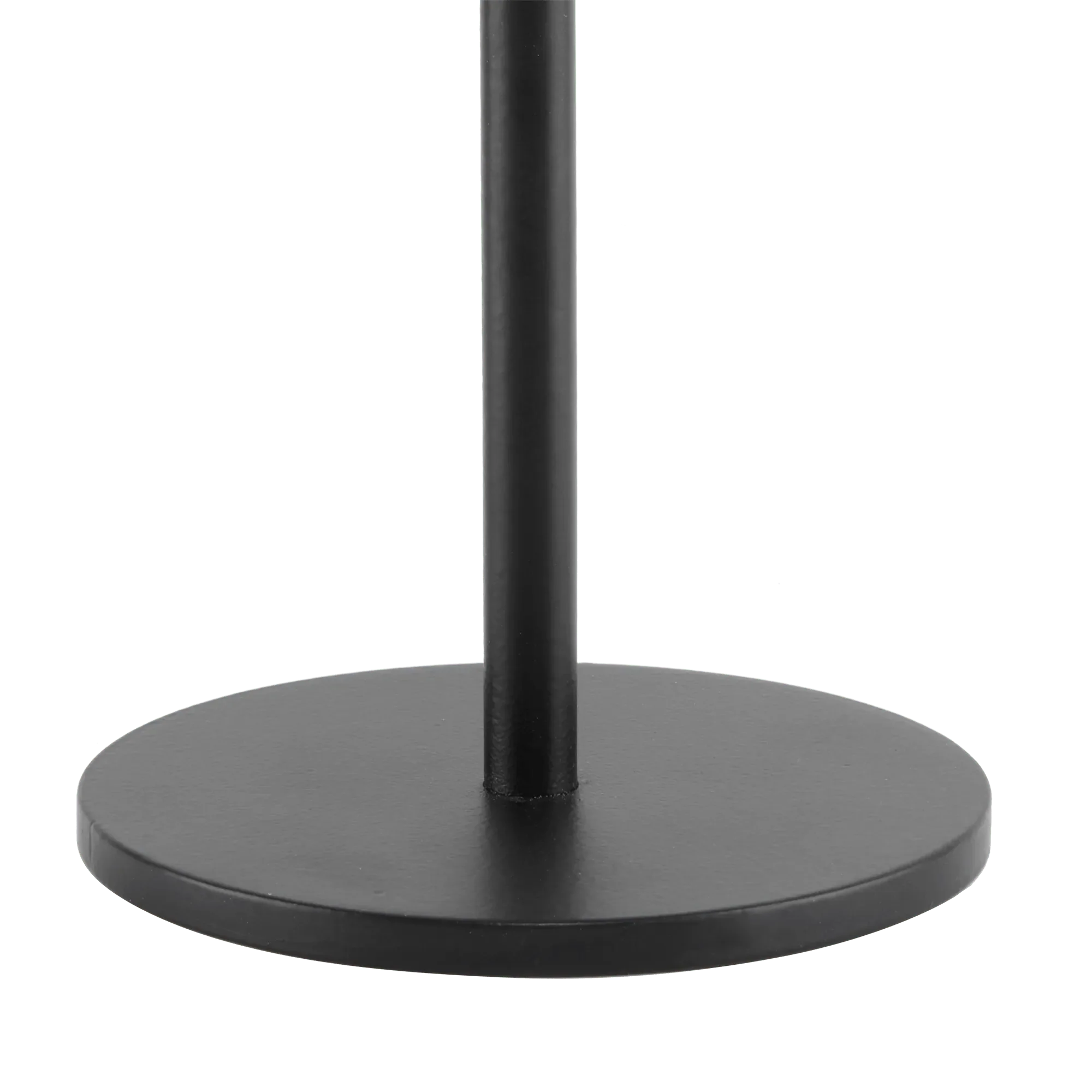 Tall Black Iron Taper Candle Holder - Image 3
