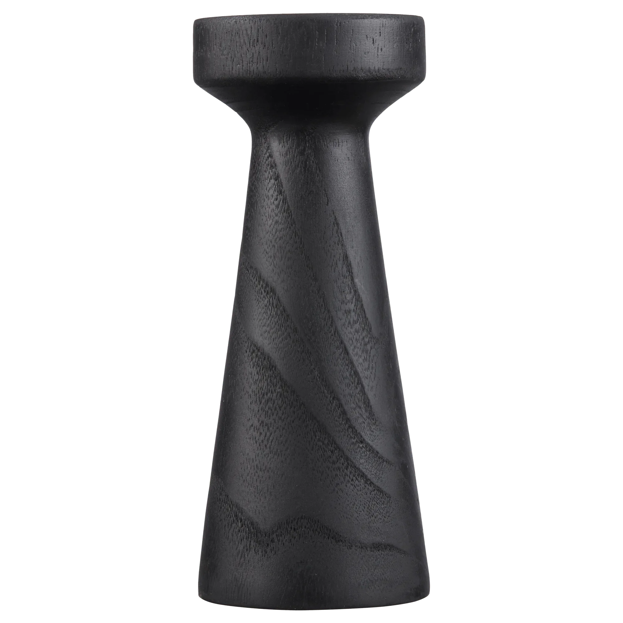 Tall Wood Pillar Candle Holder