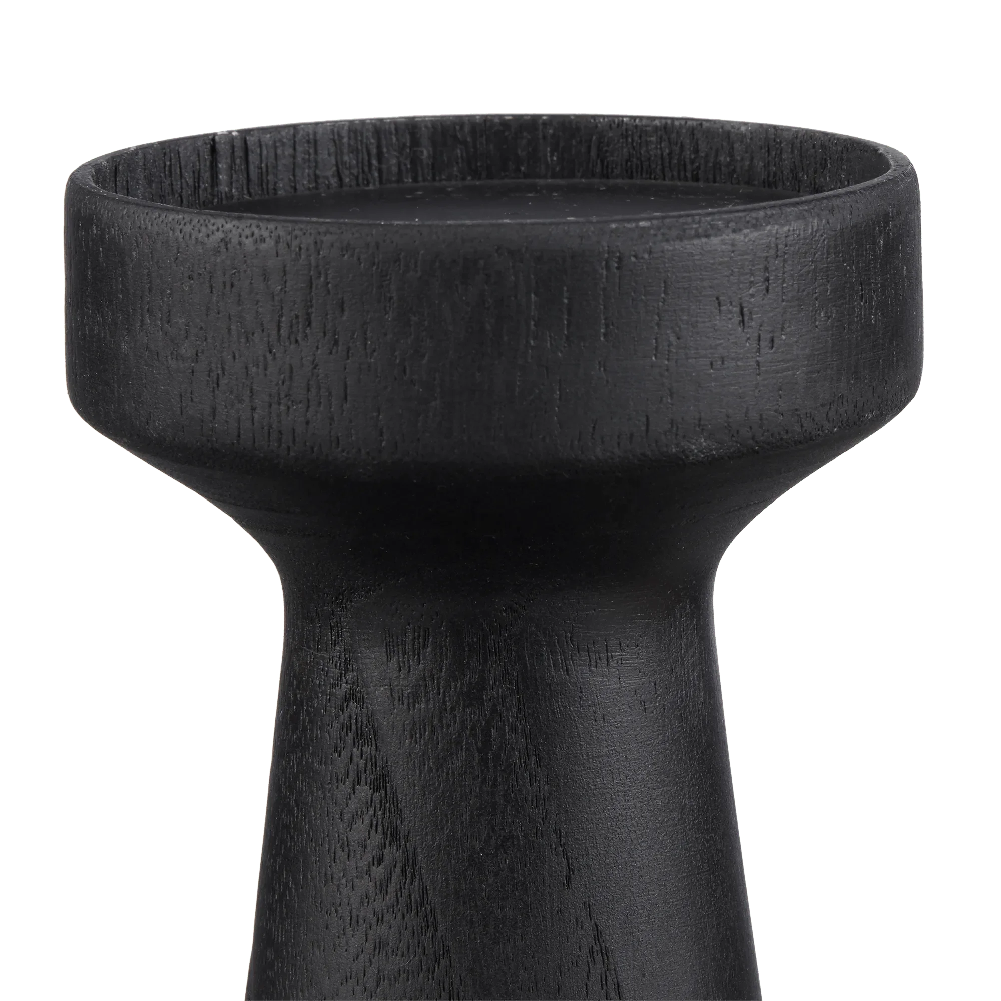 Tall Wood Pillar Candle Holder - Image 2