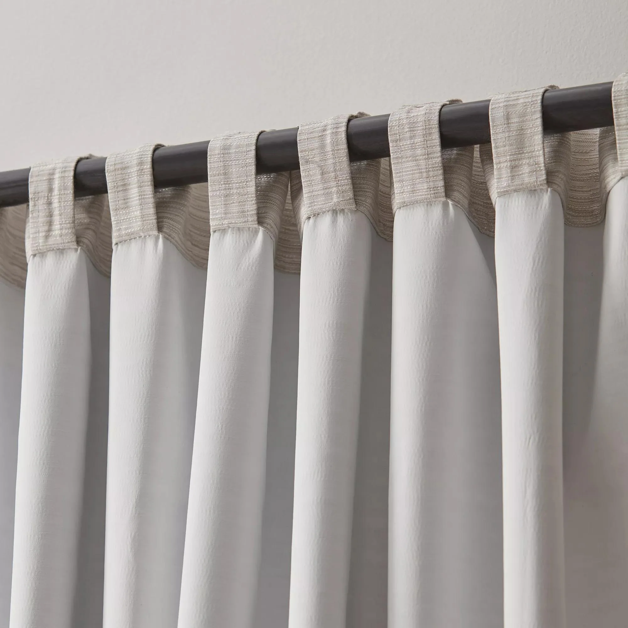 Ivory Toulouse Blackout Curtain with Hidden Backtab - Image 2