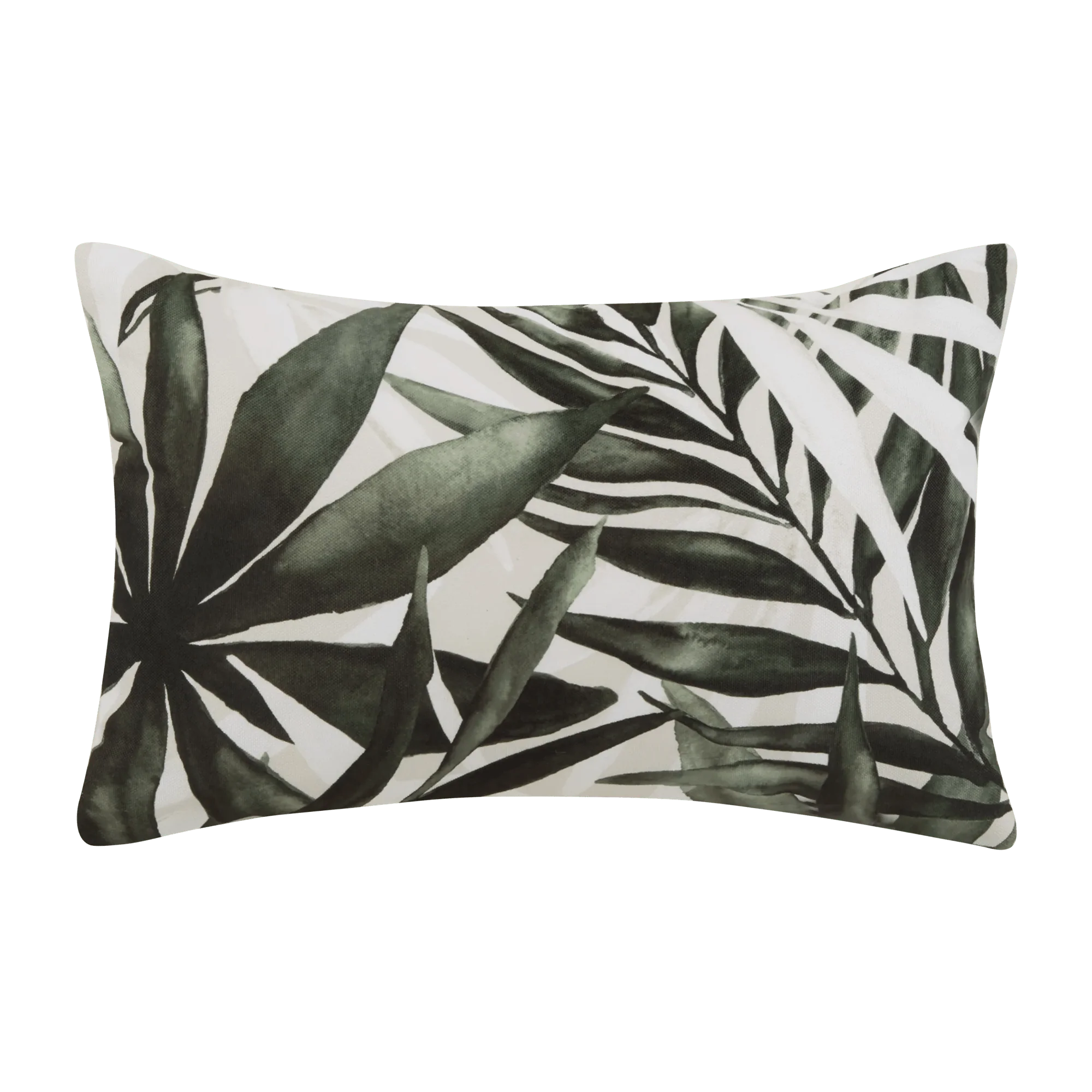 Tropical Leaves Outdoor Decorative Pillow