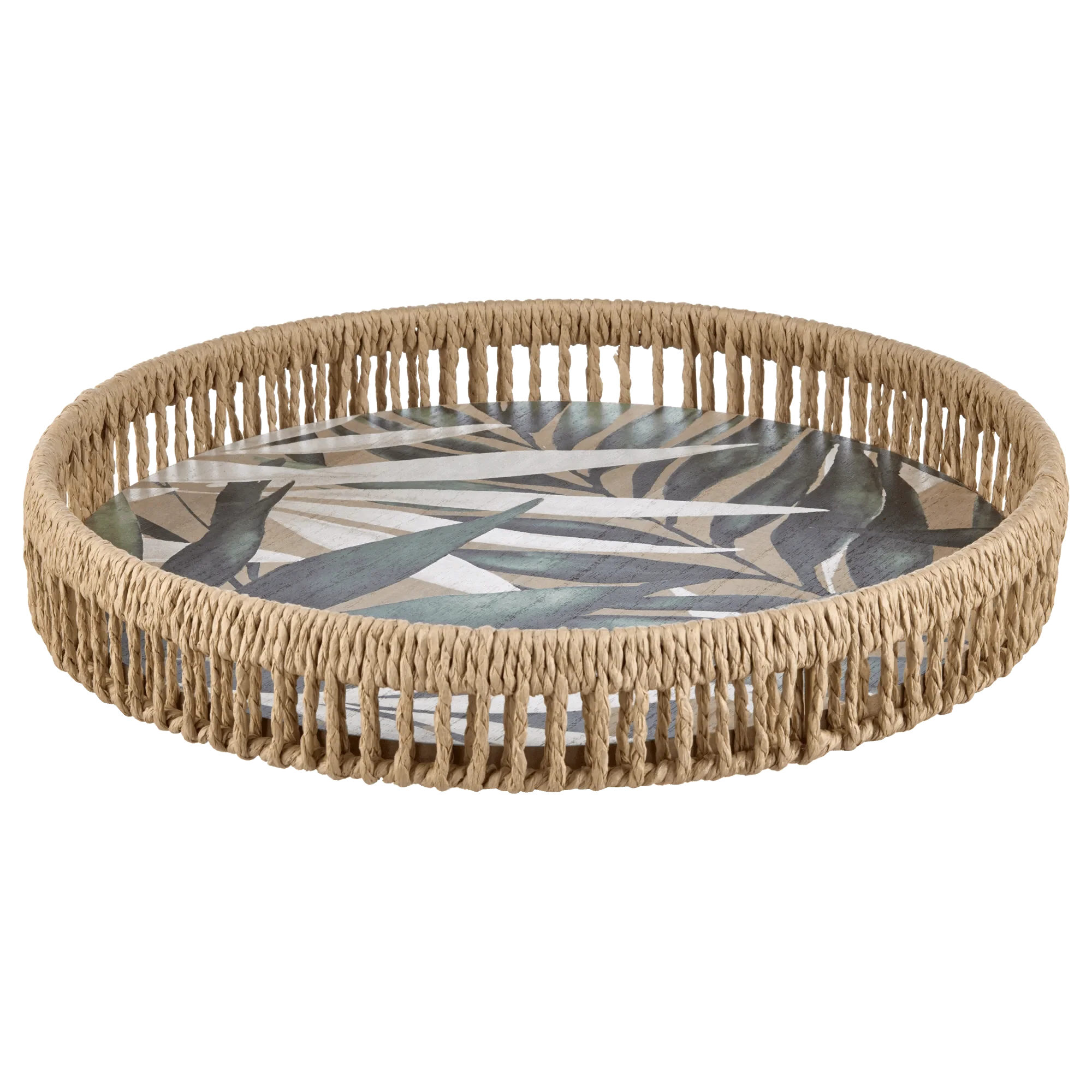 Tropical Round Decorative Tray