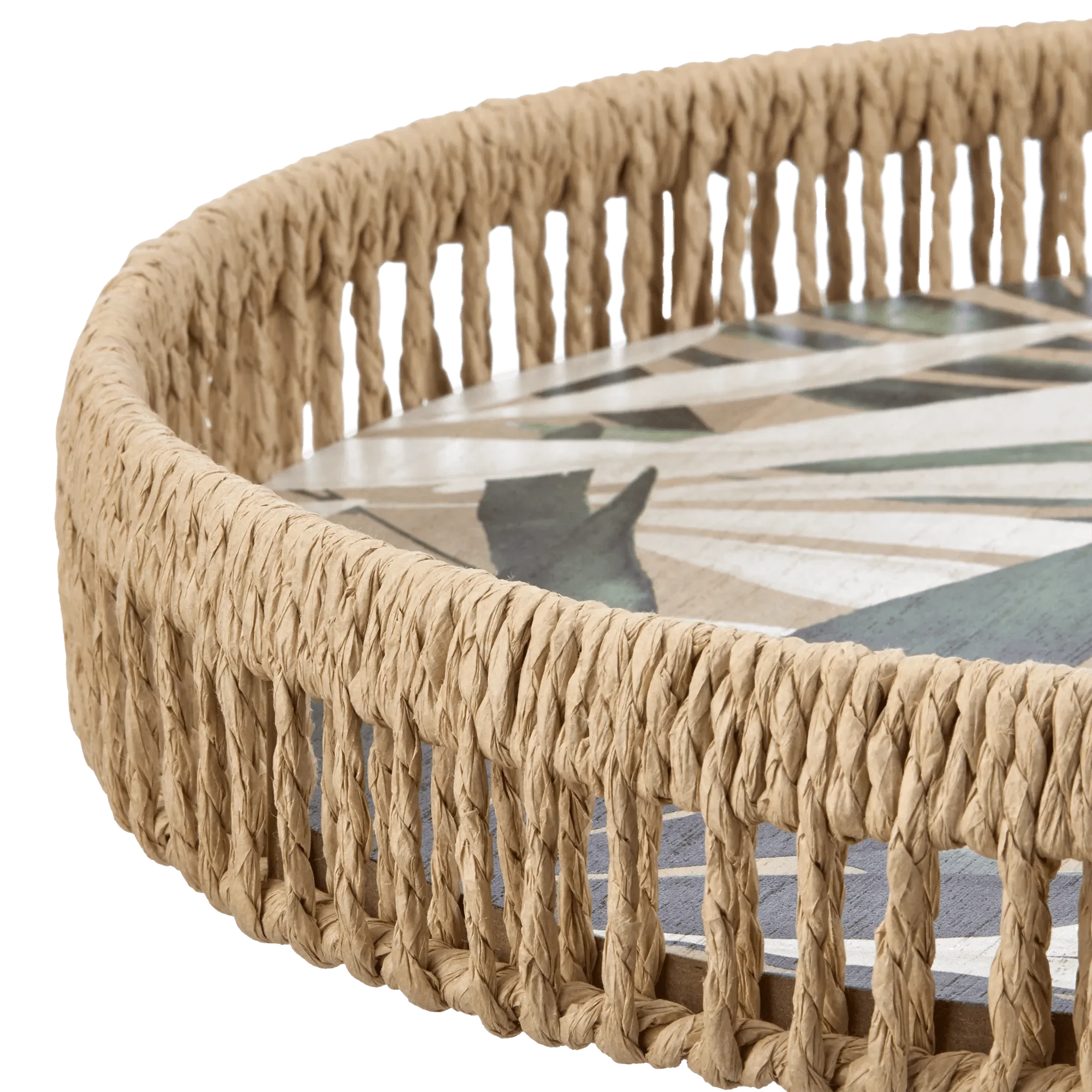 Tropical Round Decorative Tray - Image 2
