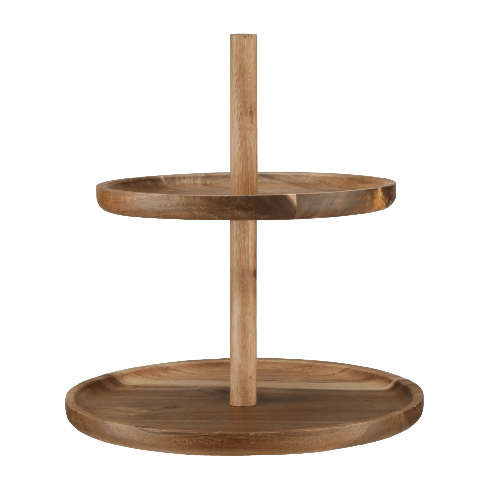 Two Tier Wood Serving Tray
