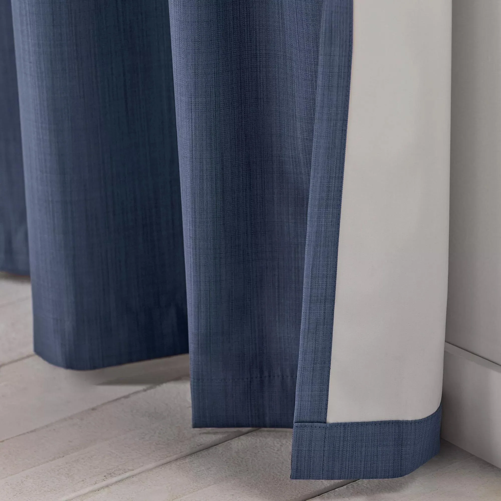 Blue Vence Blackout Curtain with Hidden Back Tab - Image 2