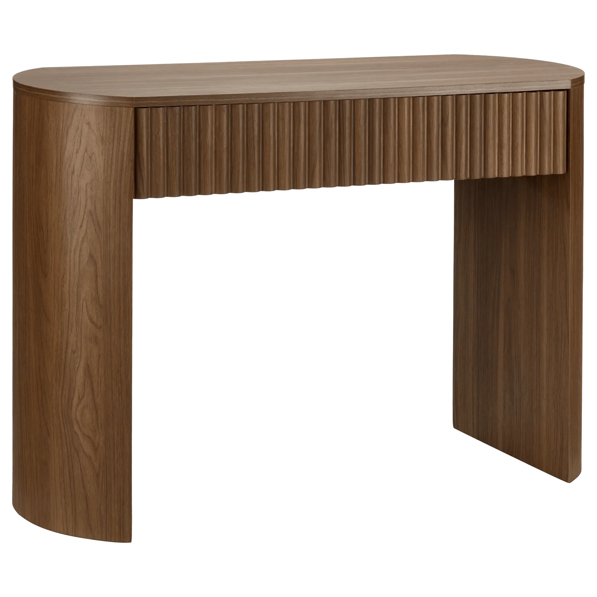 Walnut Console with Drawer