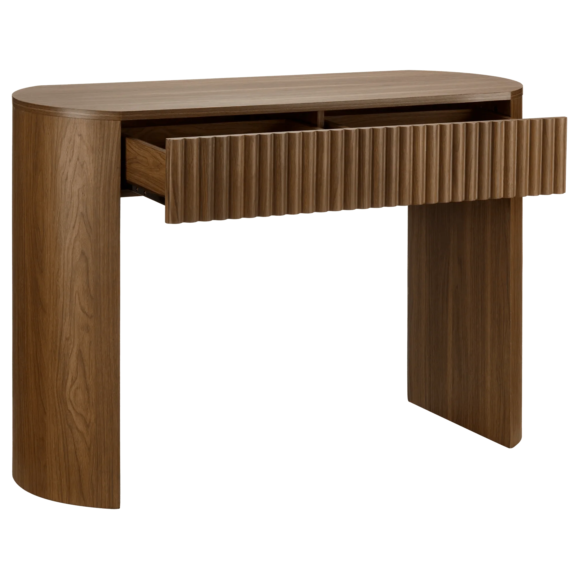 Walnut Console with Drawer - Image 2