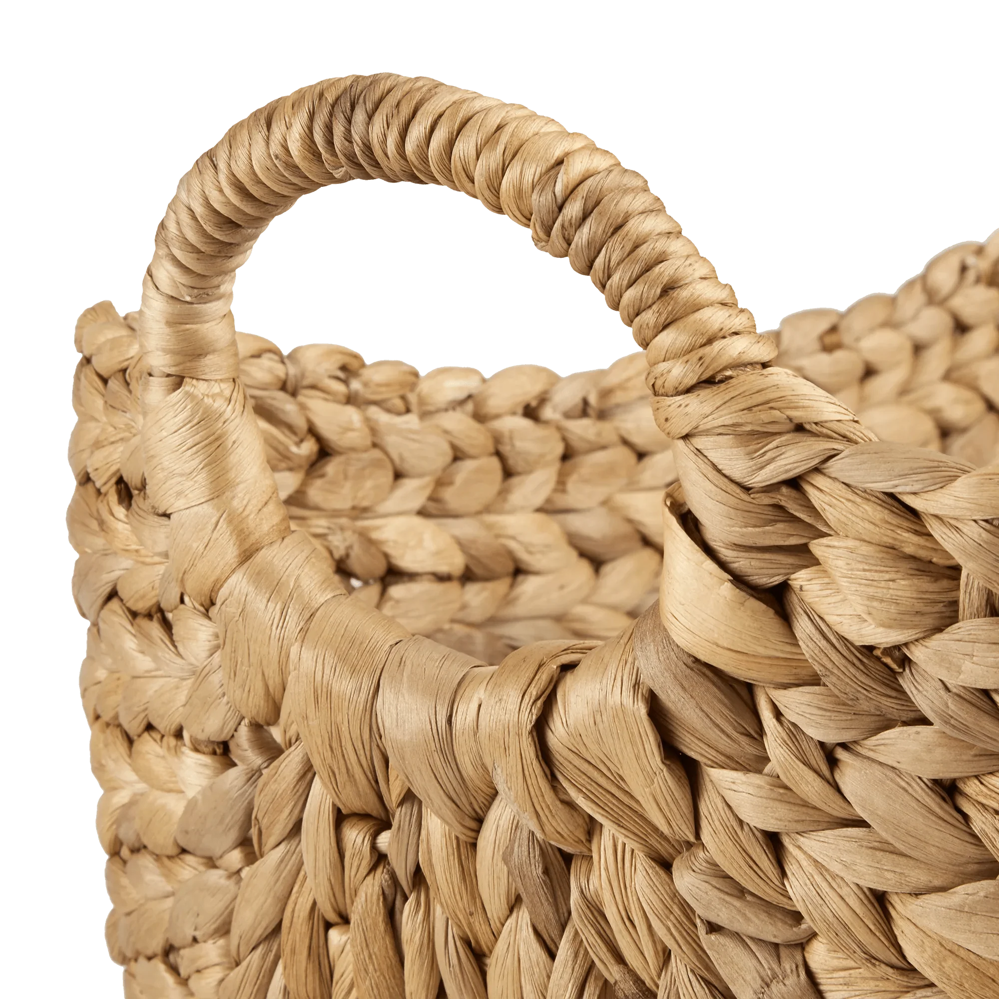 Water Hyacinth Basket with Handles - Image 2