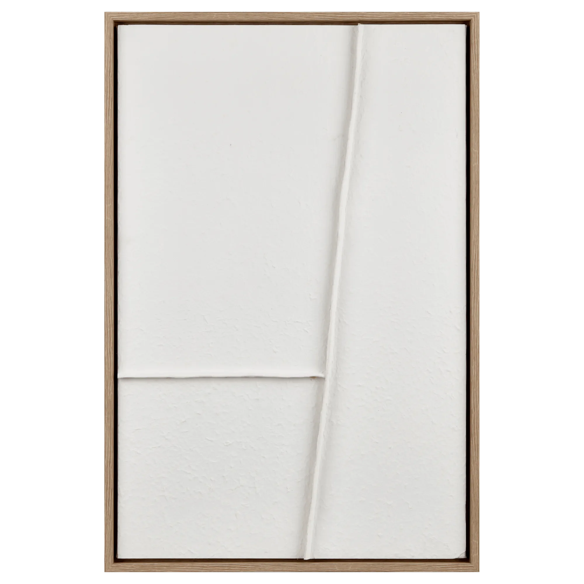 White Abstract Framed Art