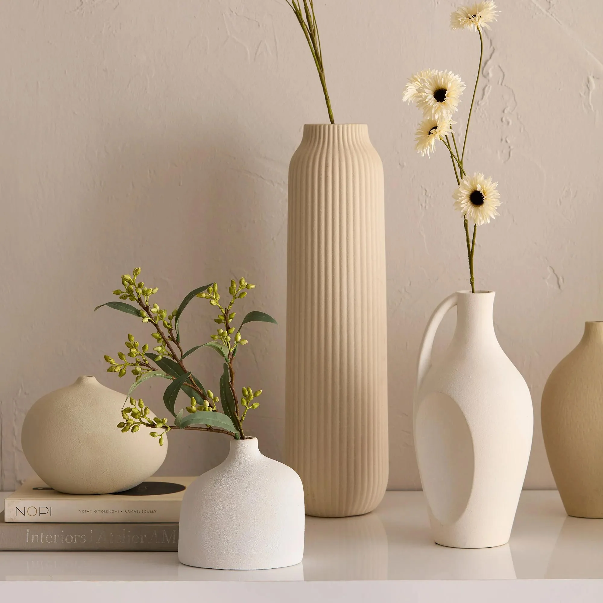 Ceramic Engraved Floor Vase - Image 5