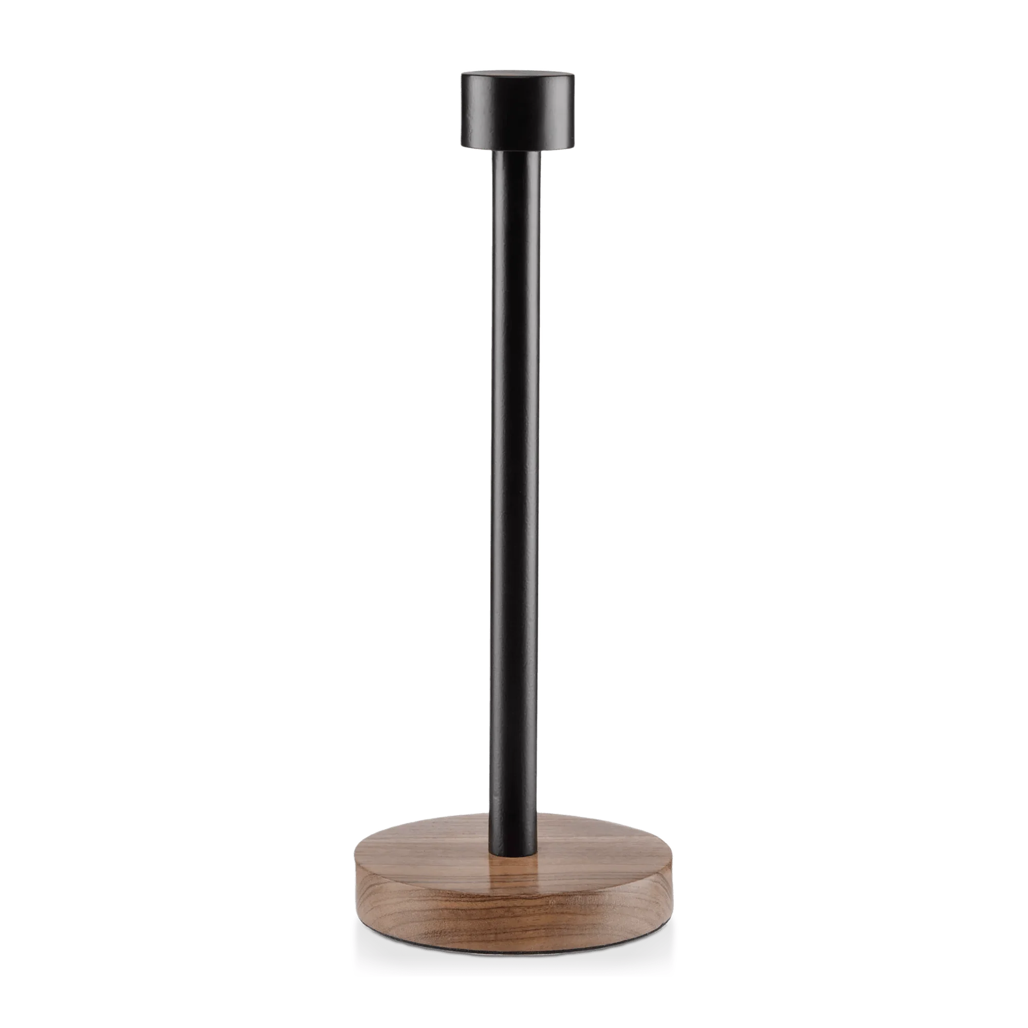 Wood and Iron Paper Towel Holder