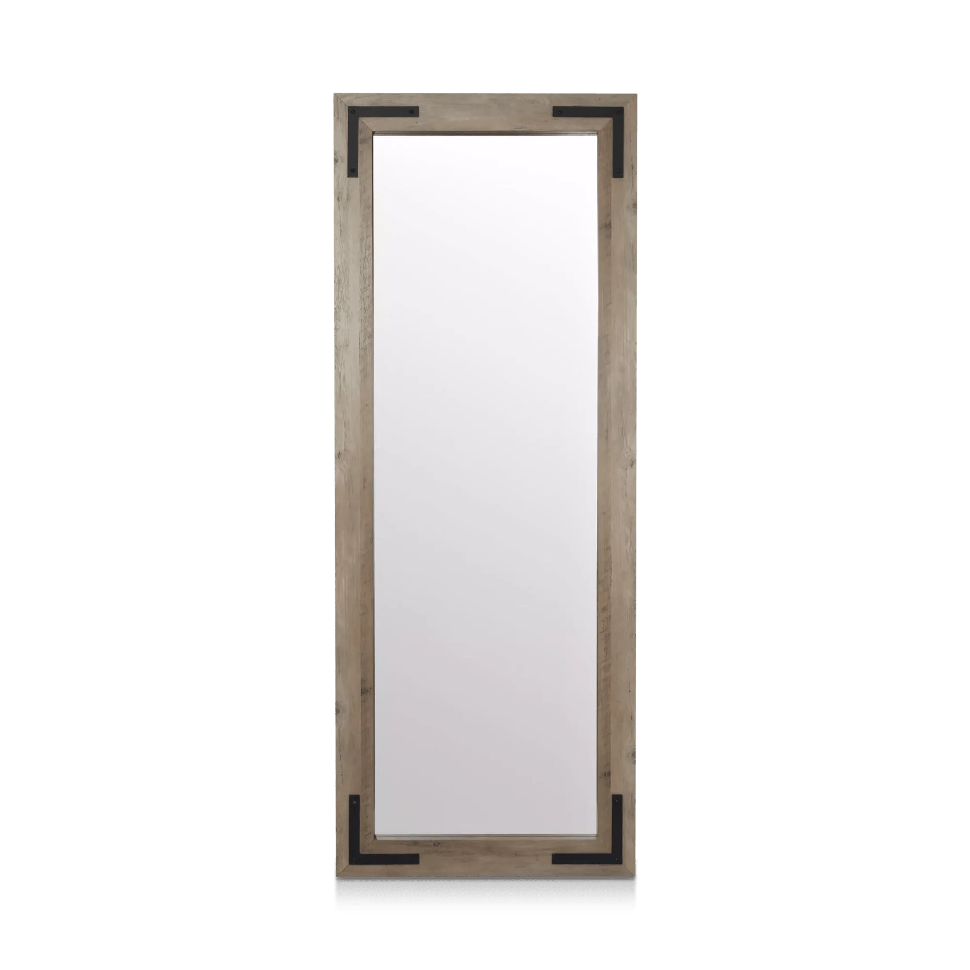 Wood and Metal Framed Mirror