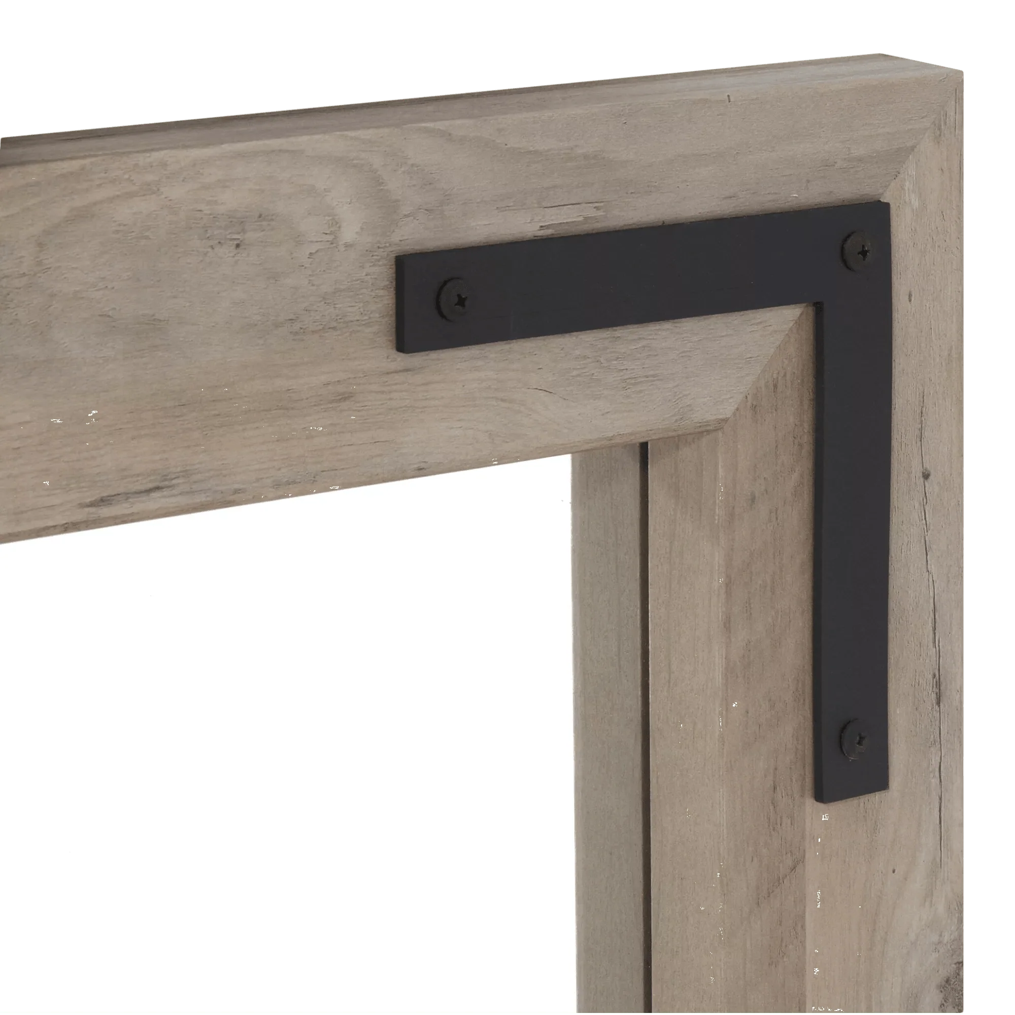 Wood and Metal Framed Mirror - Image 2