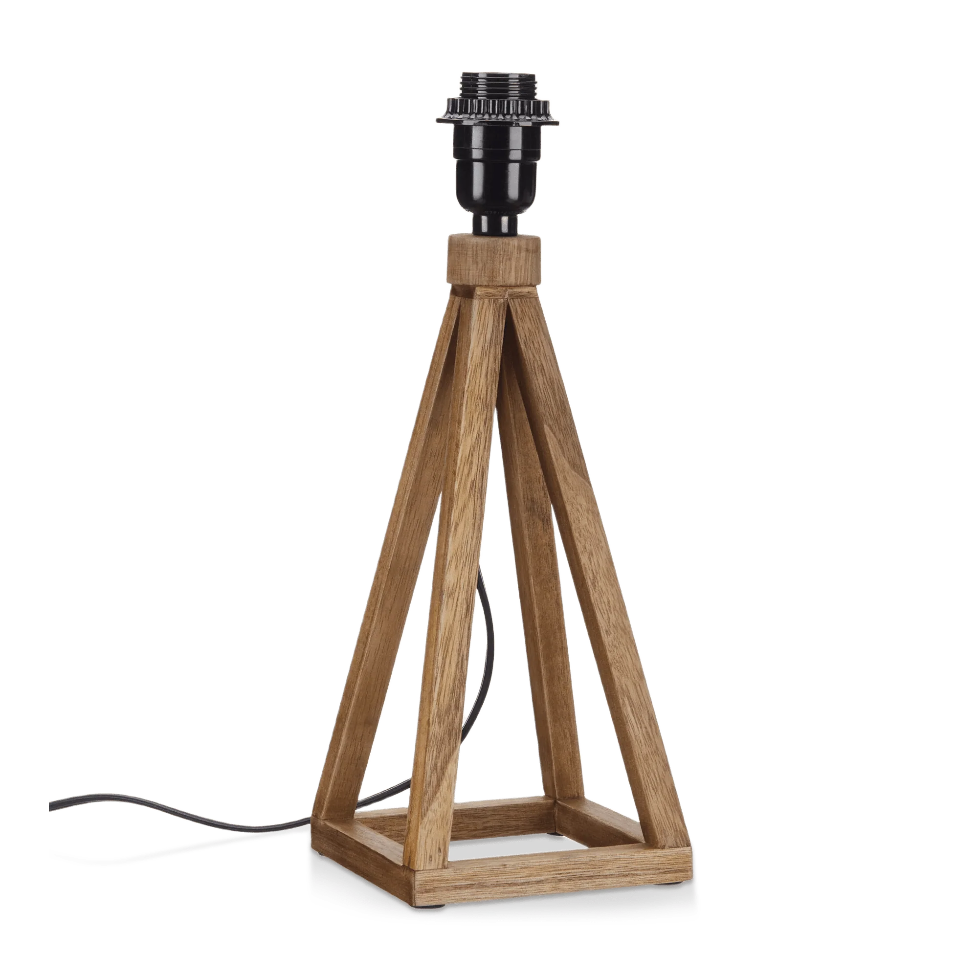 Wood Prism Lamp Base