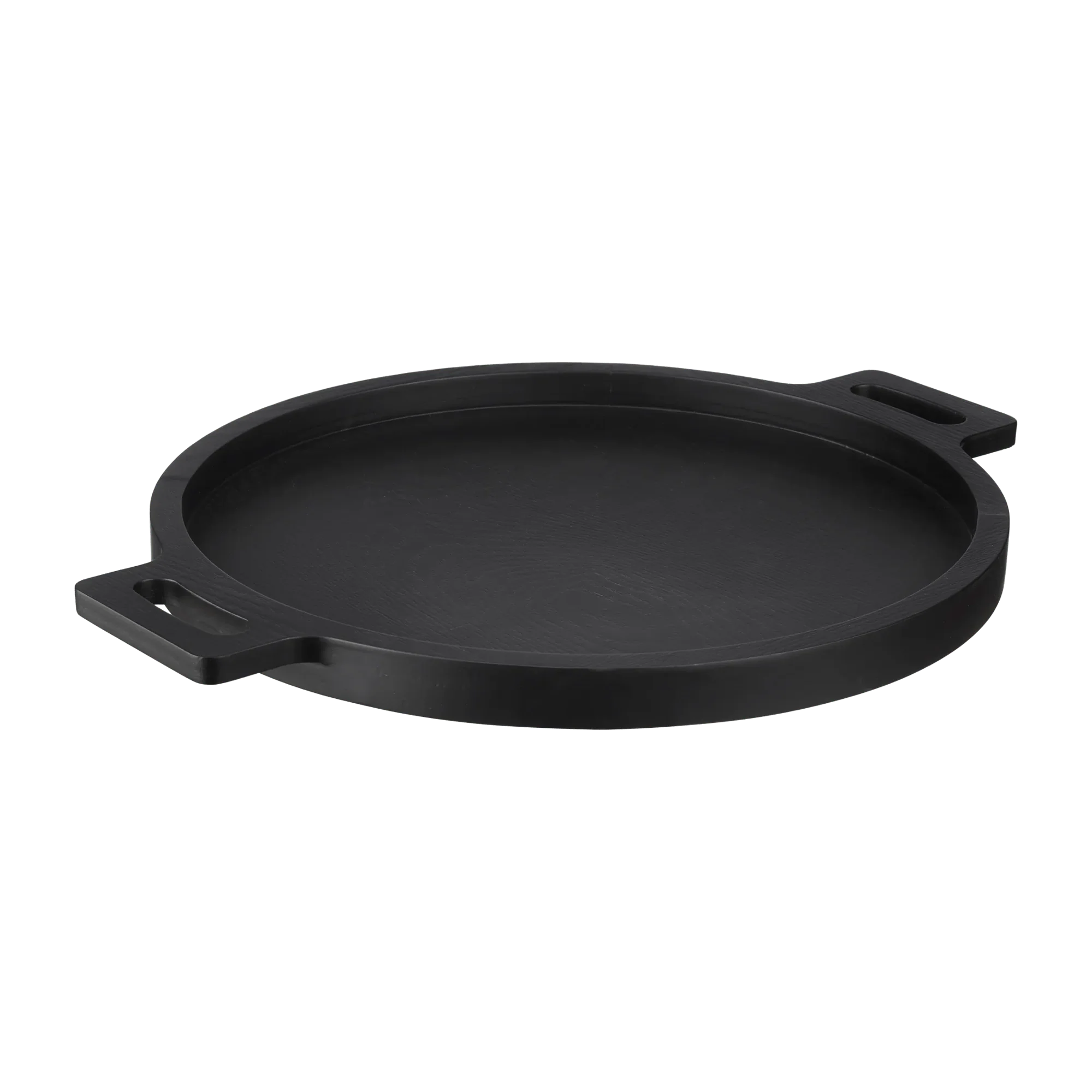 Wood Round Tray with Handles