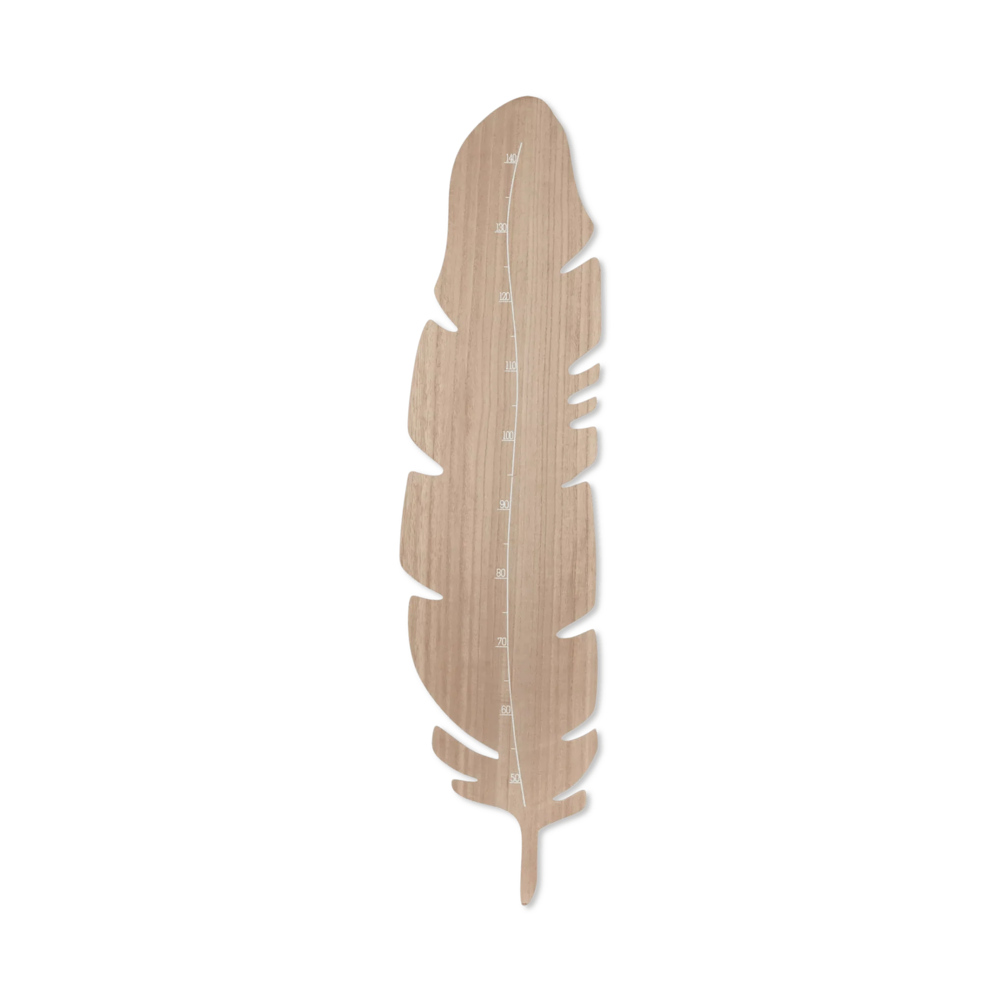 Wooden Feather Shaped Growth Chart