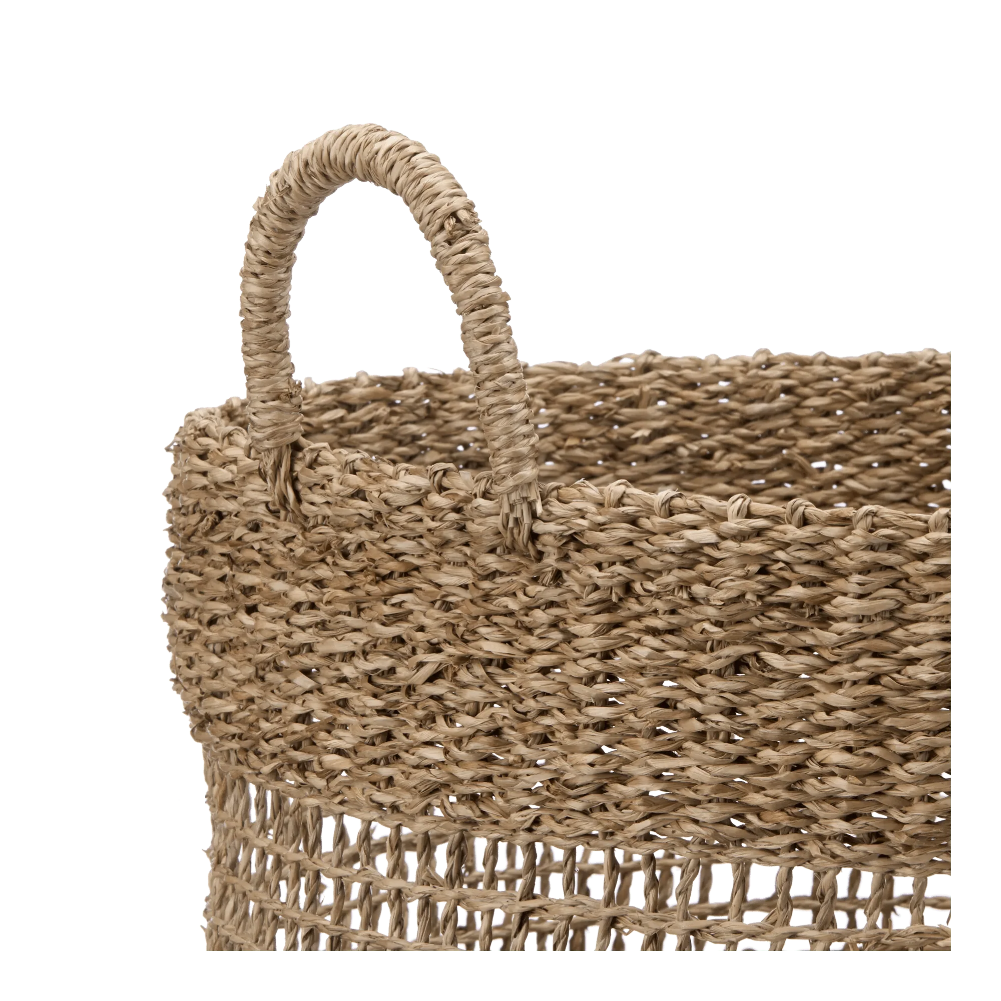 Woven Storage Basket with Handles - Image 4